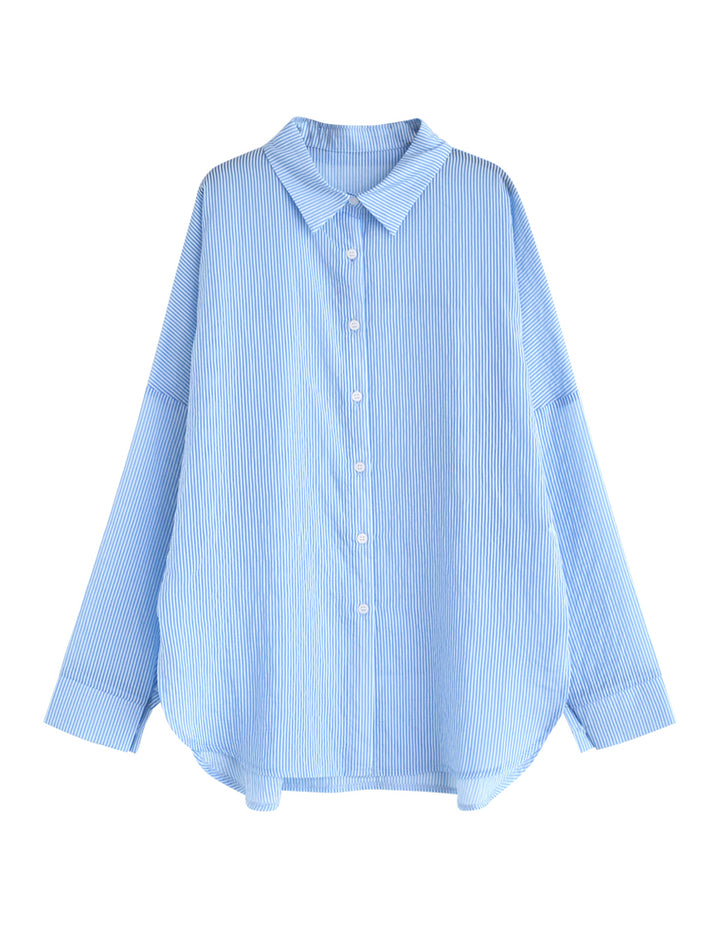 【TIME SALE 10%OFF ¥4,998⇒¥4,498】[2025 SUMMER COLLECTION][新色追加]ストライプシアーシャツ[mb] トップス 人気レディースファッション通販 リエディ