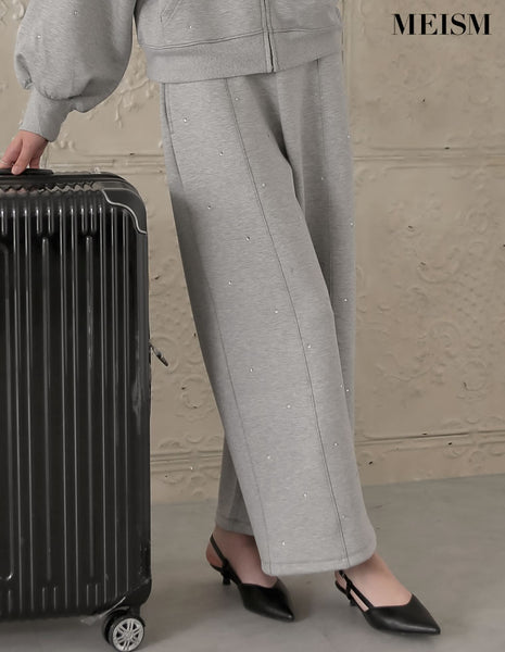 ダンボールラインストーンワイドパンツ - パンツ通販 | 人気レディース