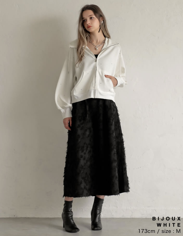 完売品 正規品 emmy ラインストーンパデッドブルゾン ssstein - 【再販売通知受付可能】Oversized Padded Hoody Coat