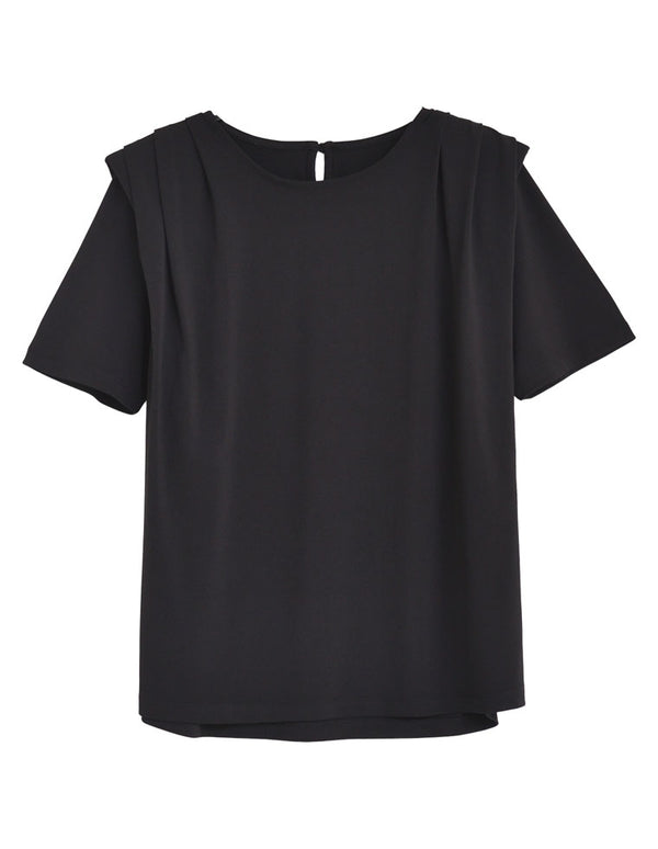 【TIME SALE 20%OFF ¥4,499⇒¥3,599】[2025 SUMMER COLLECTION][MEISM by Re:EDIT]肩タックパワーショルカットトップス トップス 人気レディースファッション通販 リエディ