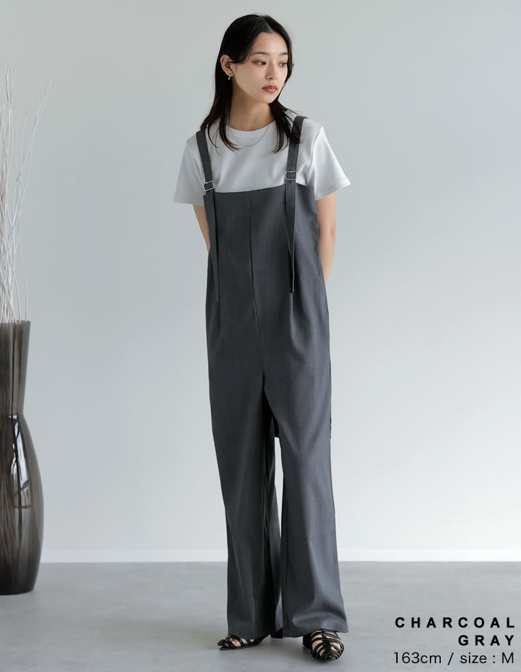 REK　リネンサロペット リネンライクサロペット - オールインワン通販 | 人気レディース