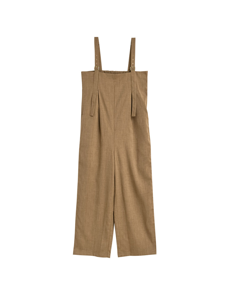 リネンライクバックゴムサロペット - オールインワン通販 | 人気