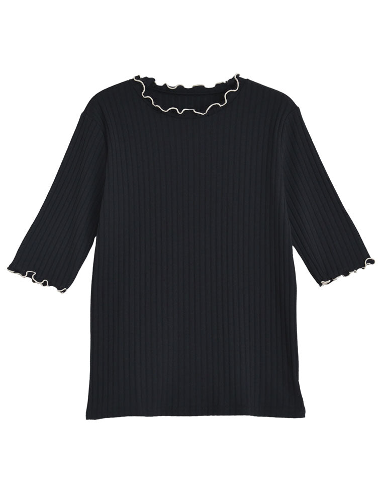 ワイドリブカットソーメロー半袖Tシャツ - トップス通販 | 人気