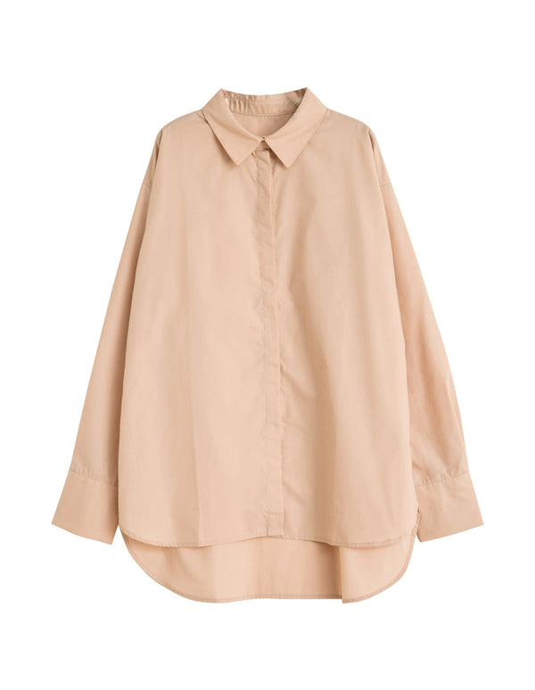 【TIME SALE 20%OFF ¥4,298⇒¥3,438】[汗じみ防止][撥水加工]ベーシック長袖シャツ[mb] トップス 人気レディースファッション通販 リエディ