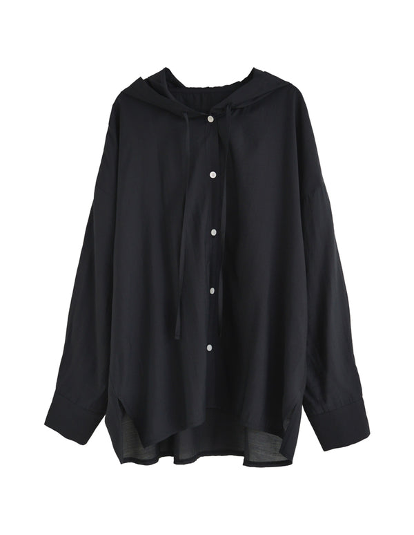 【TIME SALE 10%OFF ¥5,498⇒¥4,948】[紫外線対策]オーバーサイズフード付きシアーシャツ[mb] トップス 人気レディースファッション通販 リエディ