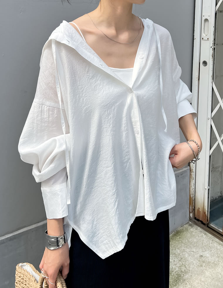 lady12オーダーページ パール釦フラワー×ドット刺繍ラッフルスリーブウエスト