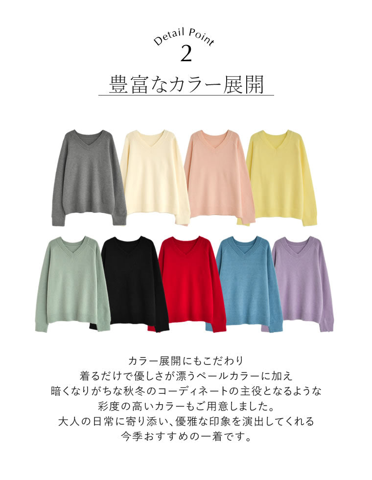 アルパカタッチVネックニットプルオーバー - トップス通販 | 人気
