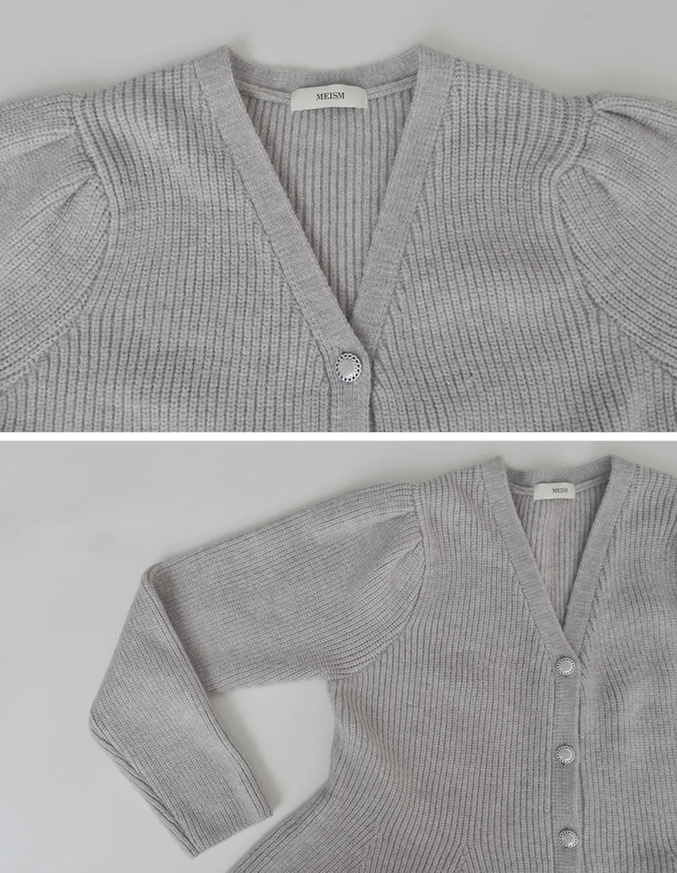 畦編みペプラムラメニットカーディガン - トップス通販 | 人気