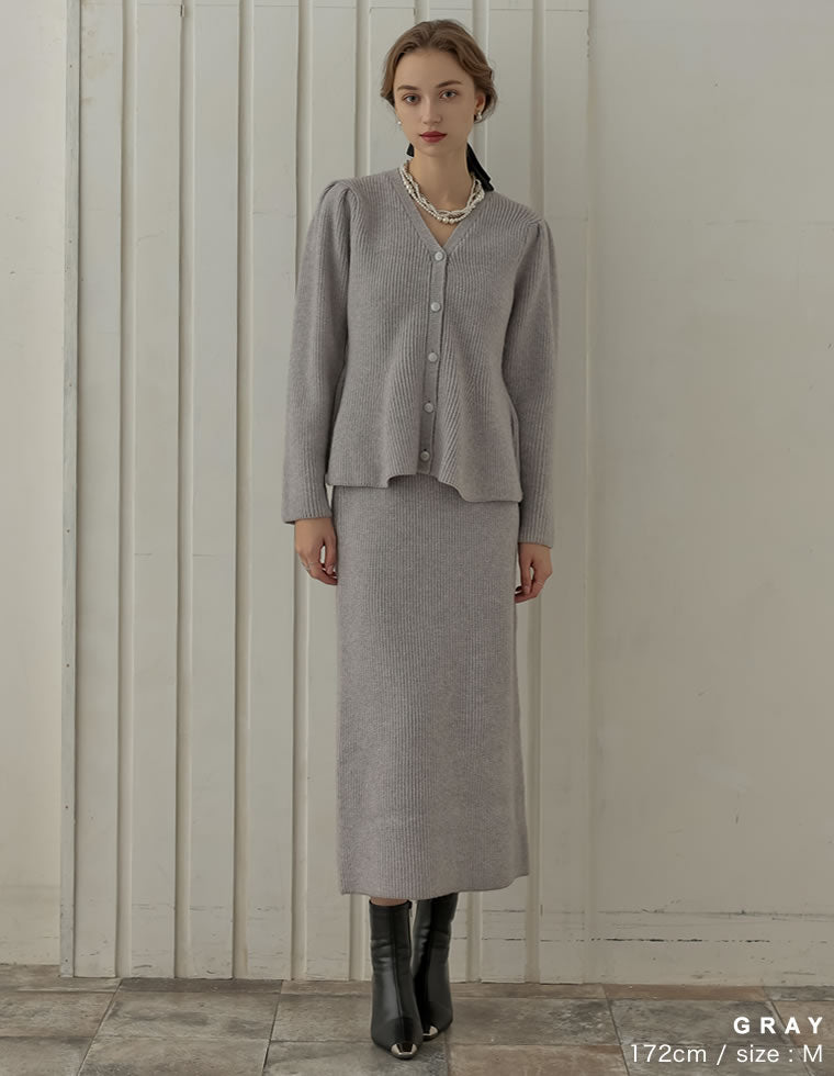 畦編みラメニットナロースカート - スカート通販 | 人気レディース