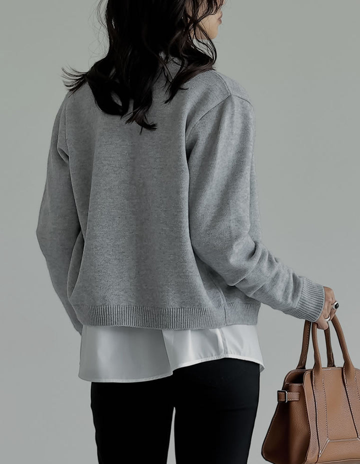 [2025AW COLLECTION]配色アルパカタッチニットカーディガン トップス 人気レディースファッション通販 リエディ