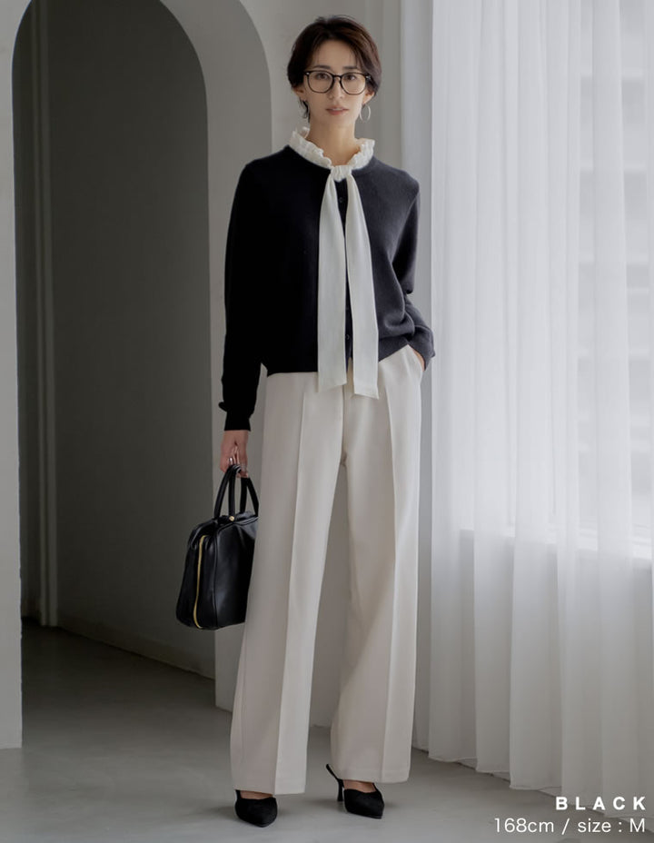 [2025AW COLLECTION]配色アルパカタッチニットカーディガン トップス 人気レディースファッション通販 リエディ