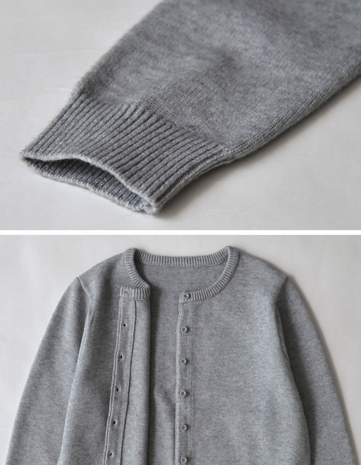 [2025AW COLLECTION]配色アルパカタッチニットカーディガン トップス 人気レディースファッション通販 リエディ