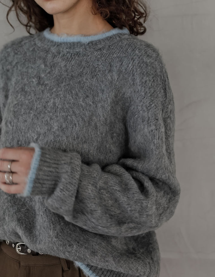 [2025AW COLLECTION]配色モヘアライクシャギーニットトップス トップス 人気レディースファッション通販 リエディ