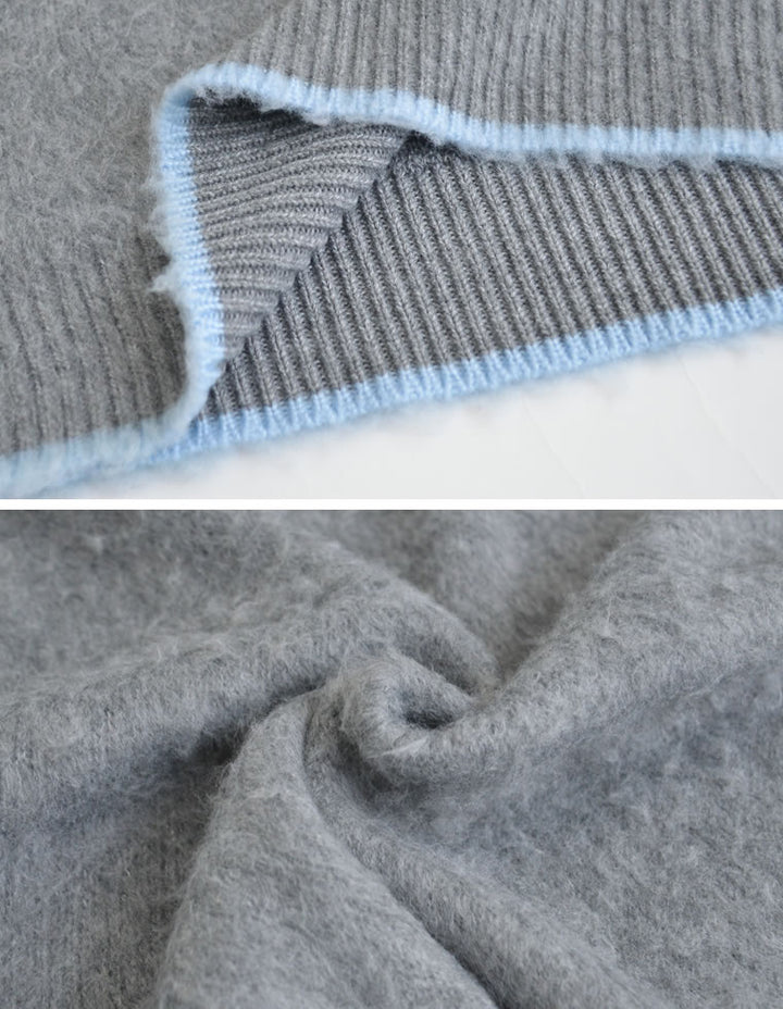 [2025AW COLLECTION]配色モヘアライクシャギーニットトップス トップス 人気レディースファッション通販 リエディ