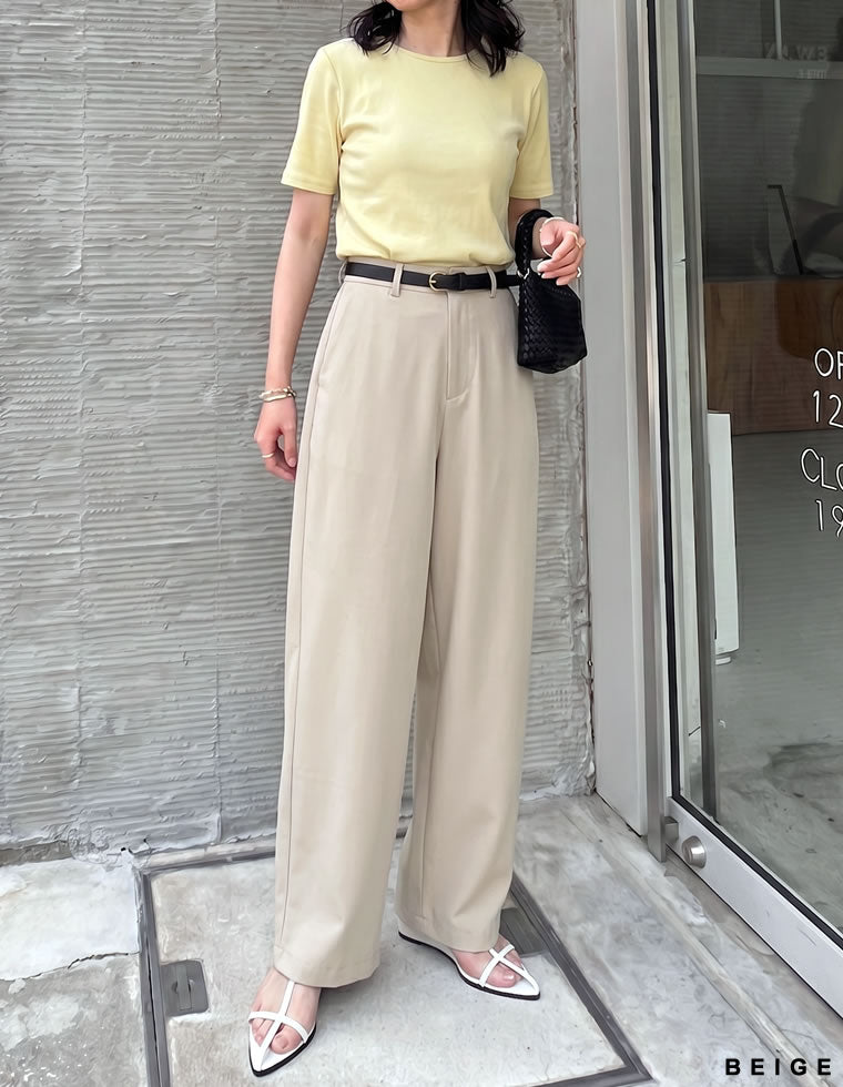 冷感ツイルバレルレッグパンツ - パンツ通販 | 人気レディース