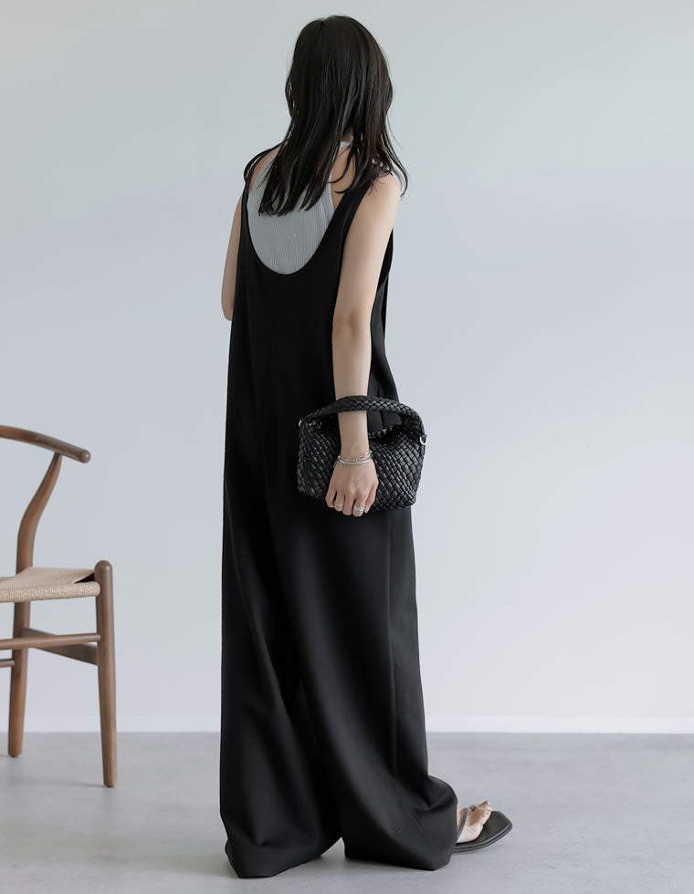 ポンチUネックワイドオールインワン - オールインワン通販 | 人気