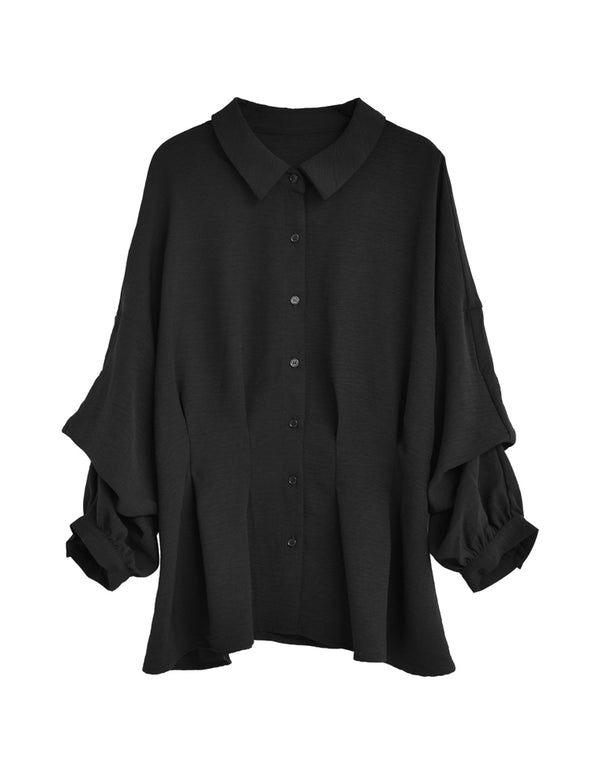 [接触冷感][UVカット]ポーラウエストタック2WAYスリーブシャツ[mb] トップス 人気レディースファッション通販 リエディ