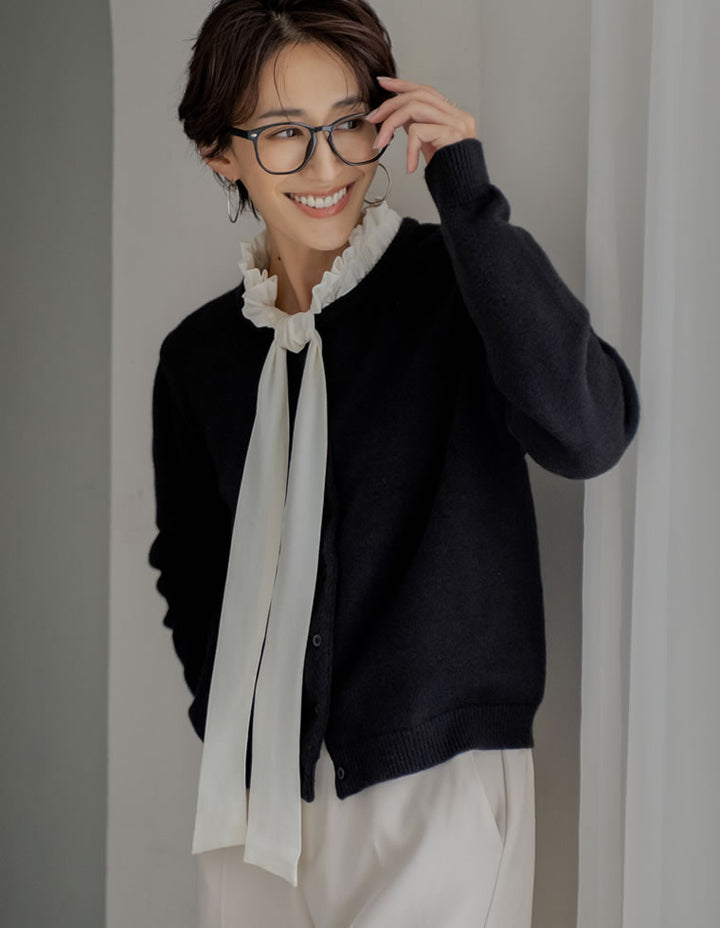 [さらっと快適][UVカット]ポーラボウタイ2WAYスリーブブラウス トップス 人気レディースファッション通販 リエディ