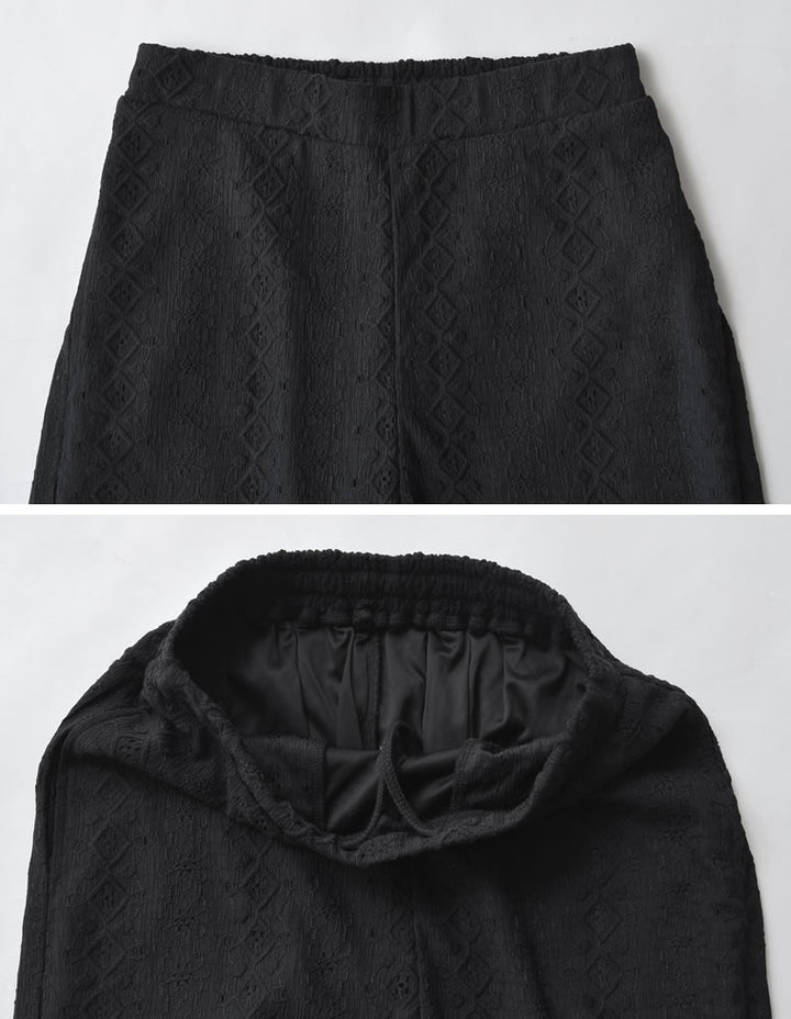 [低身長/高身長サイズ有]カットレースドロストパンツ パンツ 人気レディースファッション通販 リエディ