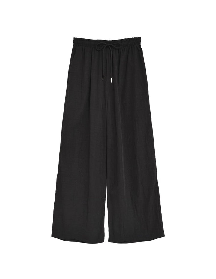 [撥水加工][低身長/高身長サイズ有]タフタドロストギャザーイージーパンツ パンツ 人気レディースファッション通販 リエディ