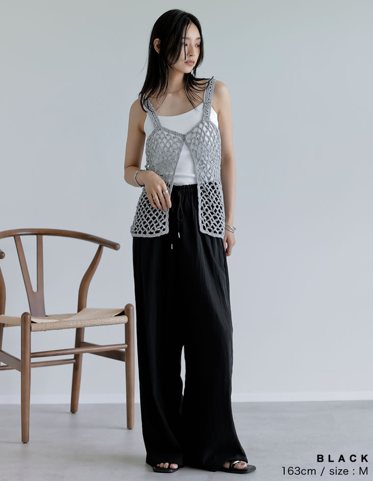 伸縮 ゴムM イージーパンツ HOWELL MARGARET 2023年モデル YARN HOWELL MARGARET | TROUSERS PLAINWEAVE LINEN DYED パンツ
