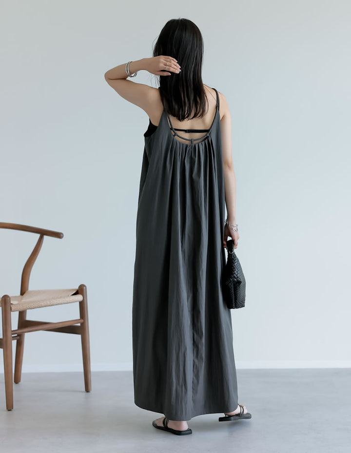 【TIME SALE 10%OFF ¥5,498⇒¥4,948】[撥水加工][低身長サイズ有]タフタナローキャミワンピース ワンピース 人気レディースファッション通販 リエディ