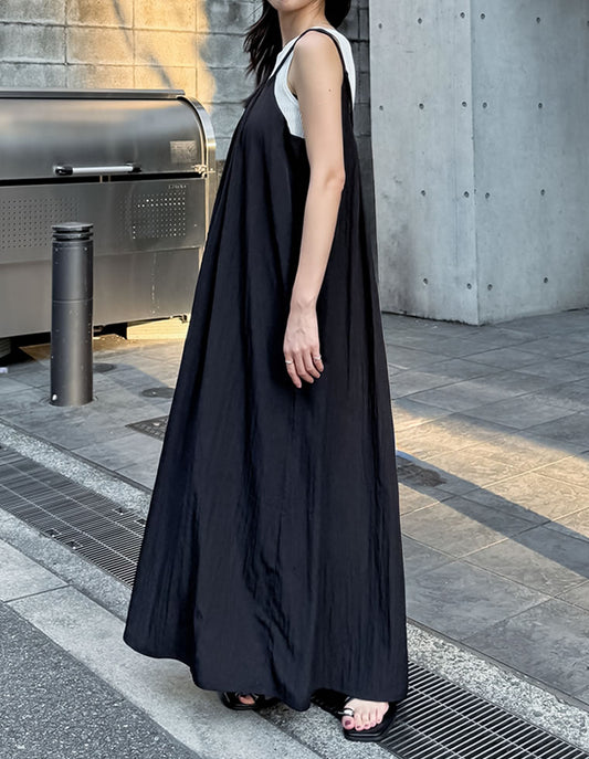 【TIME SALE 10%OFF ¥5,498⇒¥4,948】[撥水加工][低身長サイズ有]タフタナローキャミワンピース ワンピース 人気レディースファッション通販 リエディ