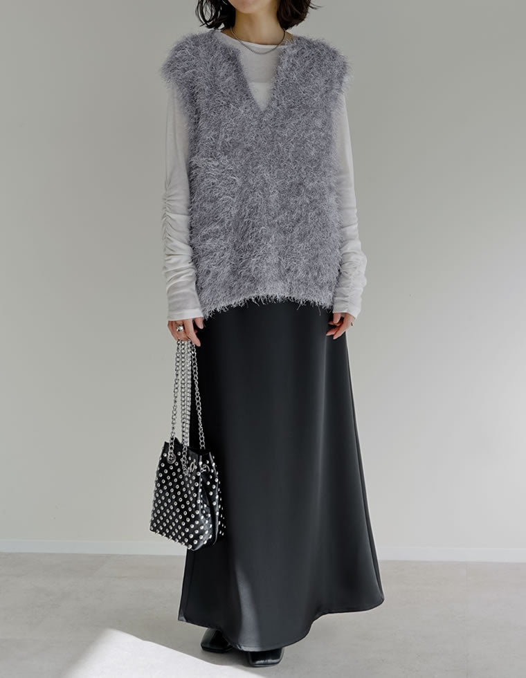 フェザーニットベスト - トップス通販 | 人気レディースファッション