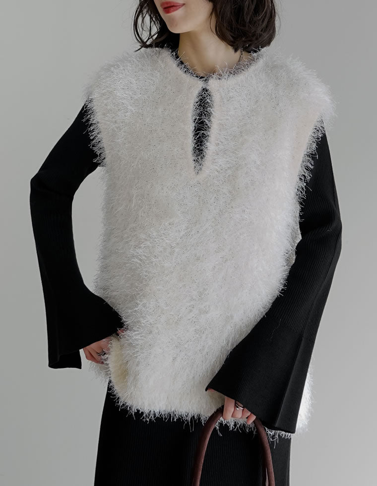 フェザーニットベスト - トップス通販 | 人気レディースファッション