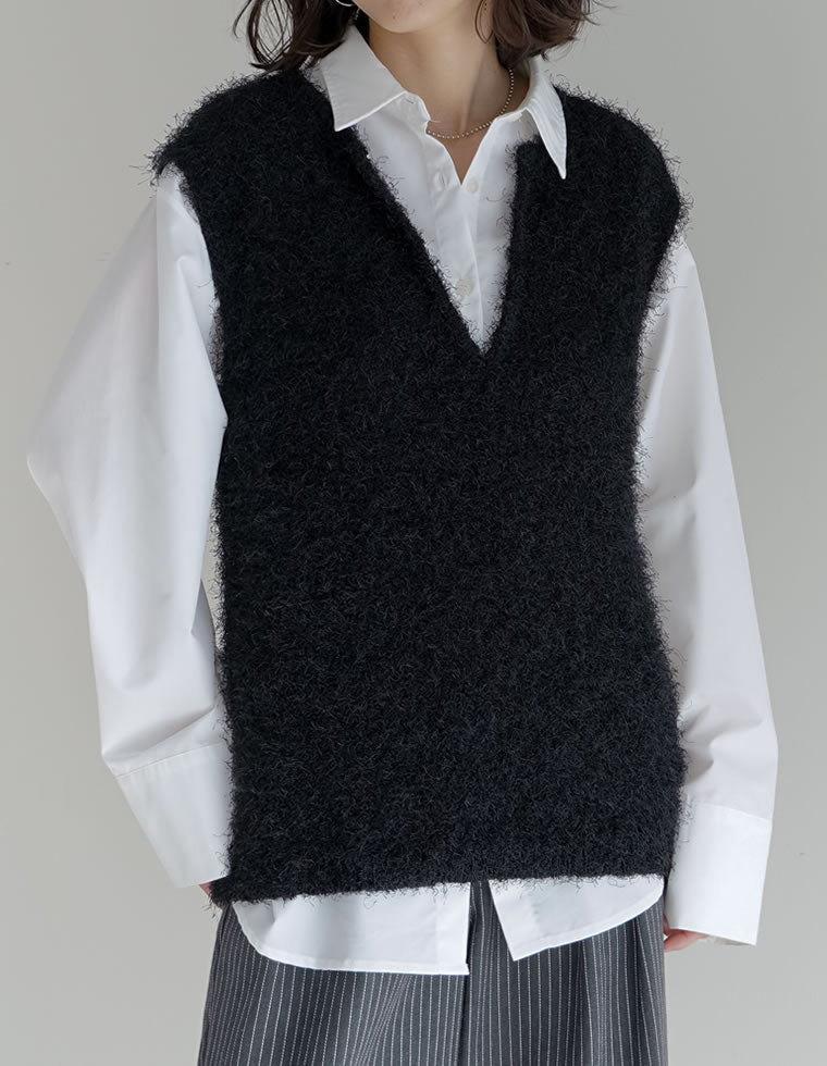 フェザーニットベスト - トップス通販 | 人気レディースファッション