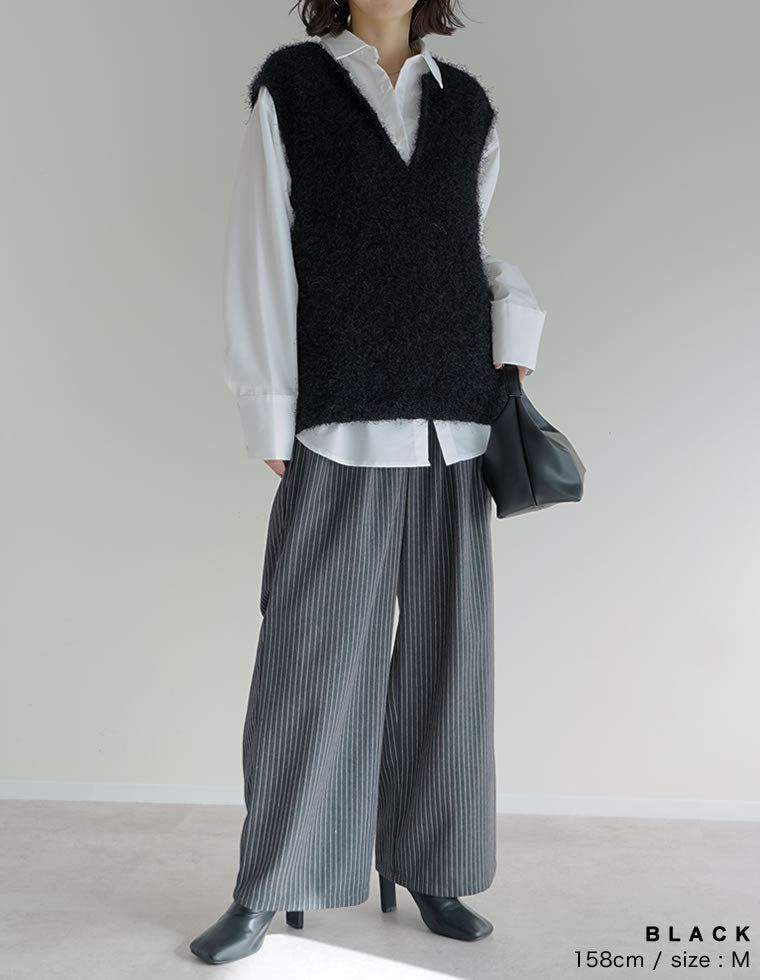 フェザーニットベスト - トップス通販 | 人気レディースファッション