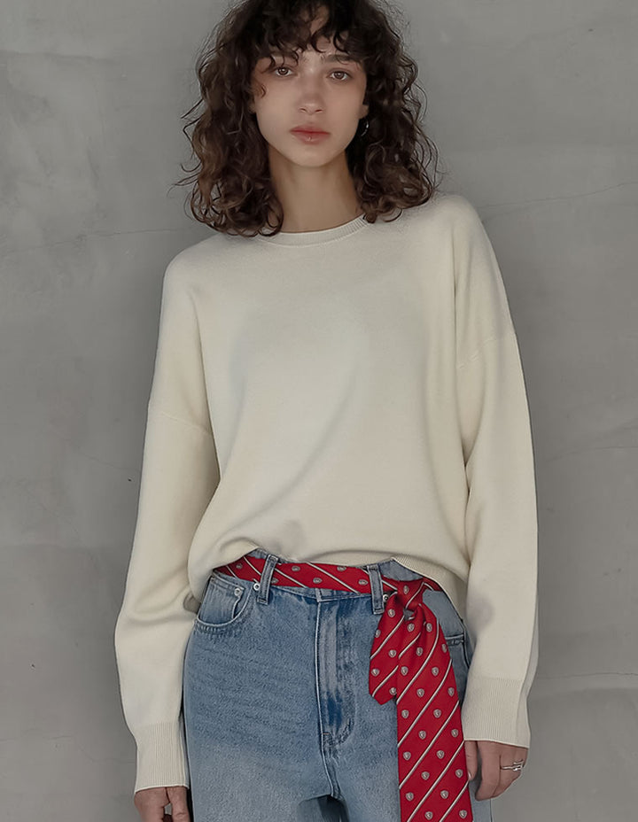 ≪20日11:59まで！期間限定ポイント10%UP対象≫[2025AW COLLECTION][保湿][静電気防止]選べるネックデザインスウェットライクニットトップス トップス 人気レディースファッション通販 リエディ