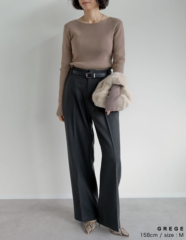 【クーポンで20%OFF ¥3,747⇒¥2,997 】〖クーポンコード：SH_20_250908〗サイドシャーリングリブニットトップス