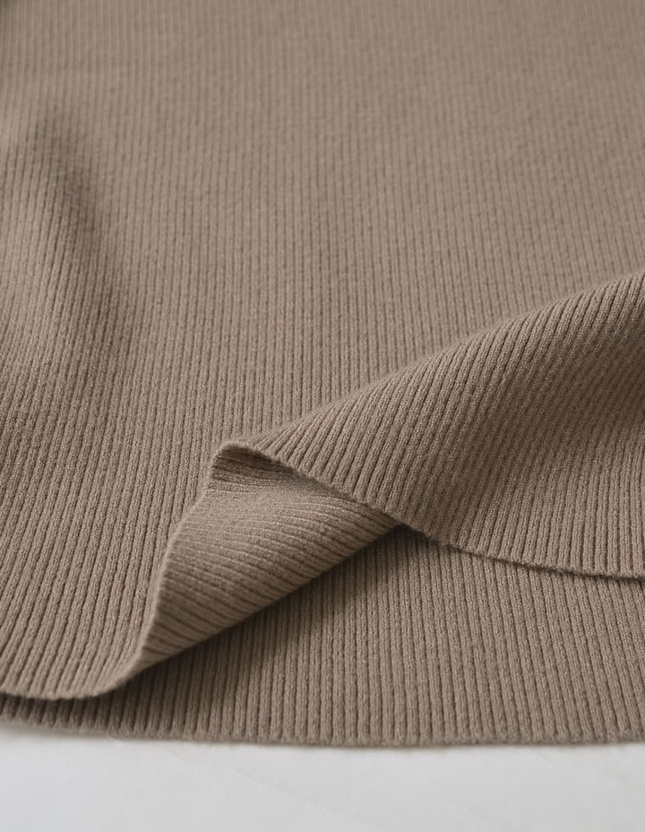 【クーポンで20%OFF￥3,747⇒￥2,998】〖クーポンコード：SH_20_251024〗[2025AW COLLECTION][保湿][静電気防止]クルーネックサイドシャーリングリブニットトップス