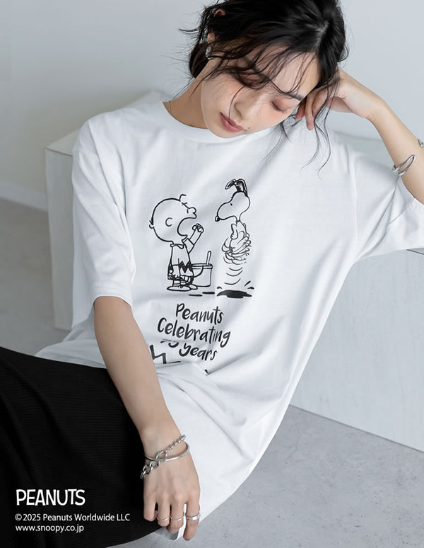 [PEANUTS][別注][ユニセックス]オーバーサイズTシャツ[mb]