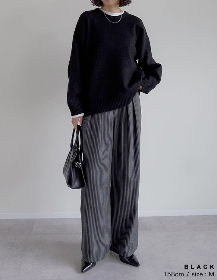 モヘアタッチニットクルーネックトップス トップス 人気レディースファッション通販 リエディ