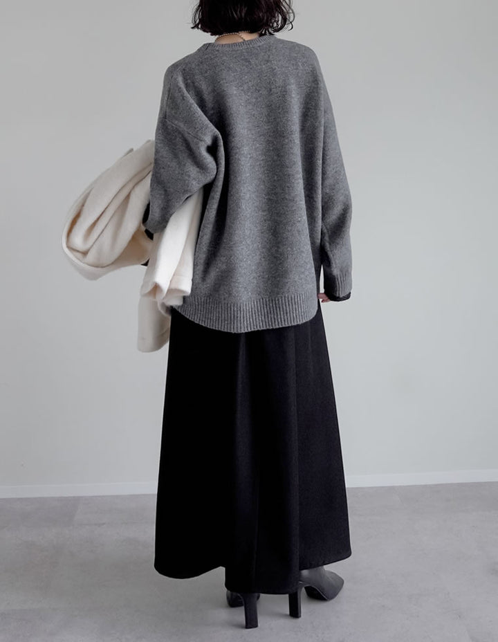 モヘアタッチニットクルーネックトップス トップス 人気レディースファッション通販 リエディ