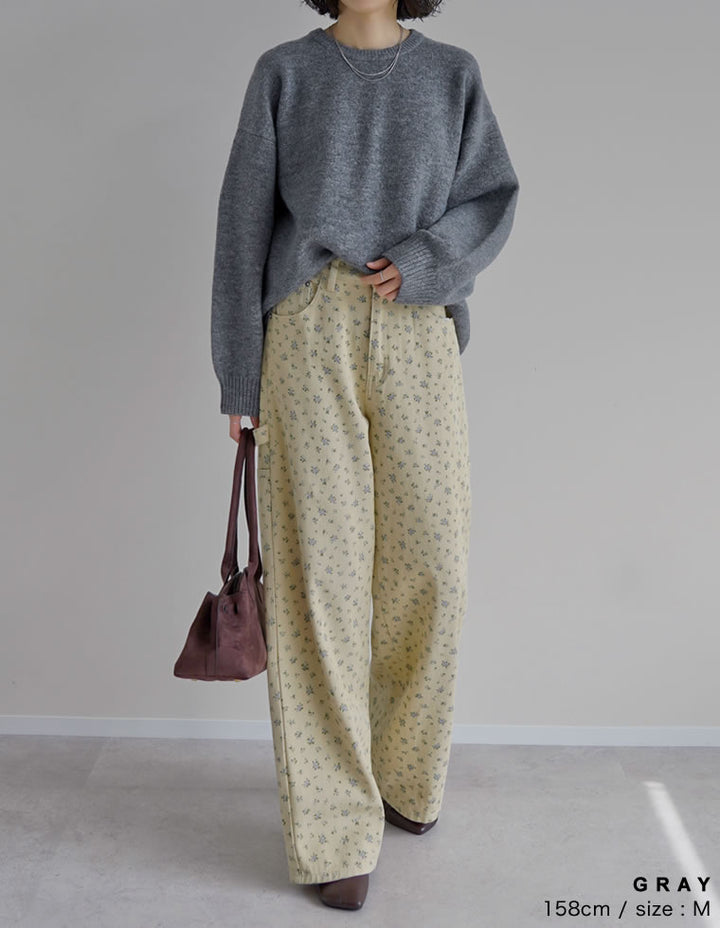 モヘアタッチニットクルーネックトップス トップス 人気レディースファッション通販 リエディ