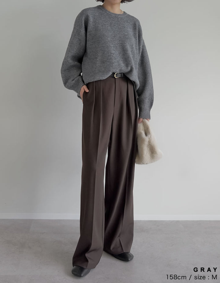 モヘアタッチニットクルーネックトップス トップス 人気レディースファッション通販 リエディ