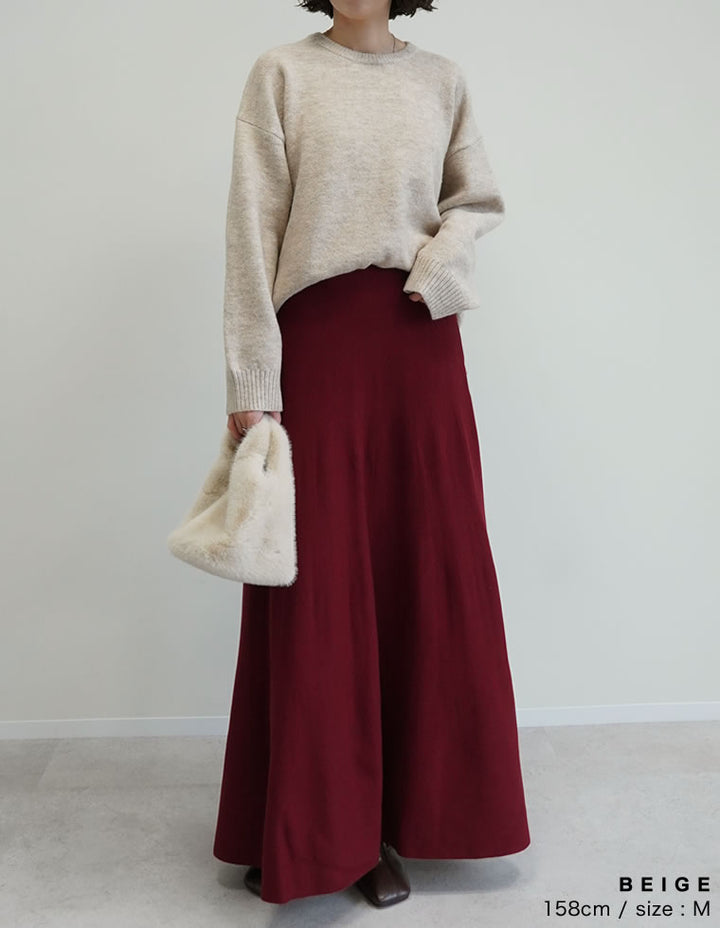 モヘアタッチニットクルーネックトップス トップス 人気レディースファッション通販 リエディ