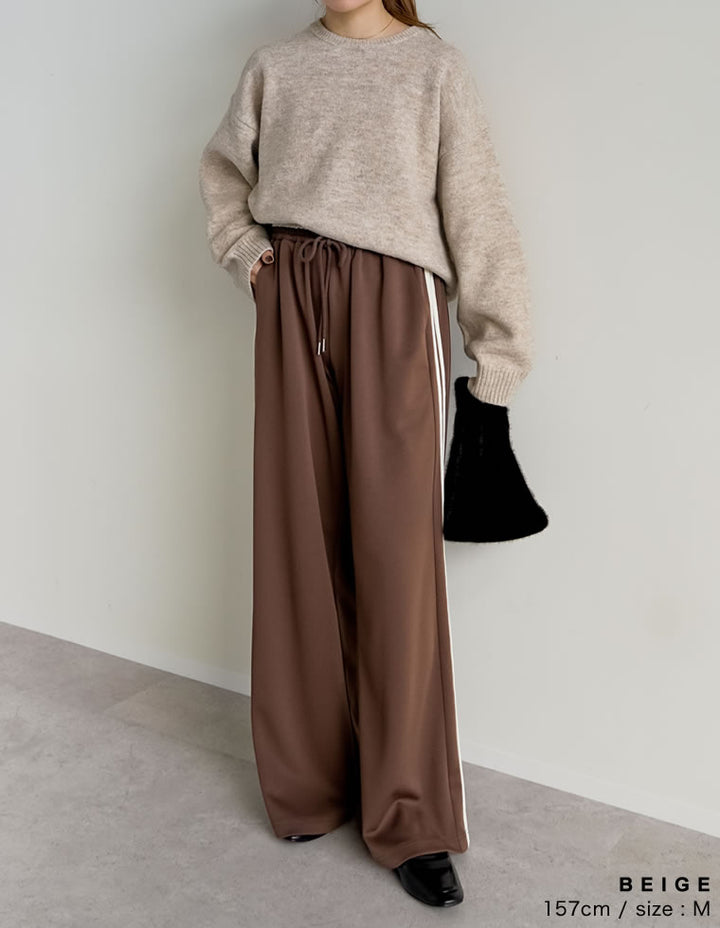 モヘアタッチニットクルーネックトップス トップス 人気レディースファッション通販 リエディ