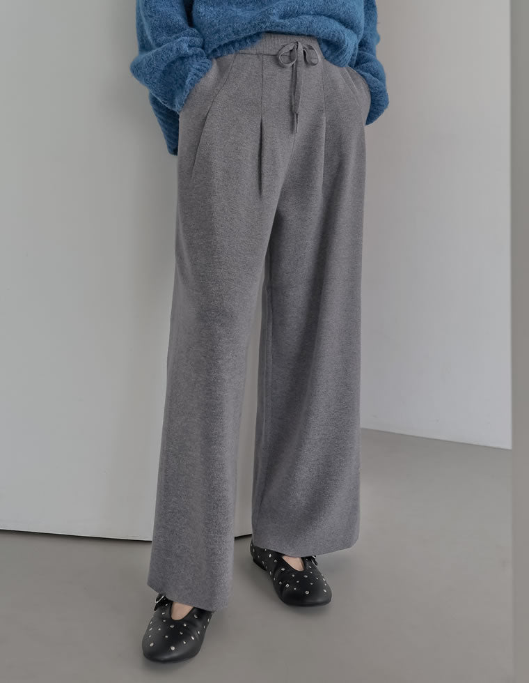 ハイゲージニットタックパンツ - パンツ通販 | 人気レディース