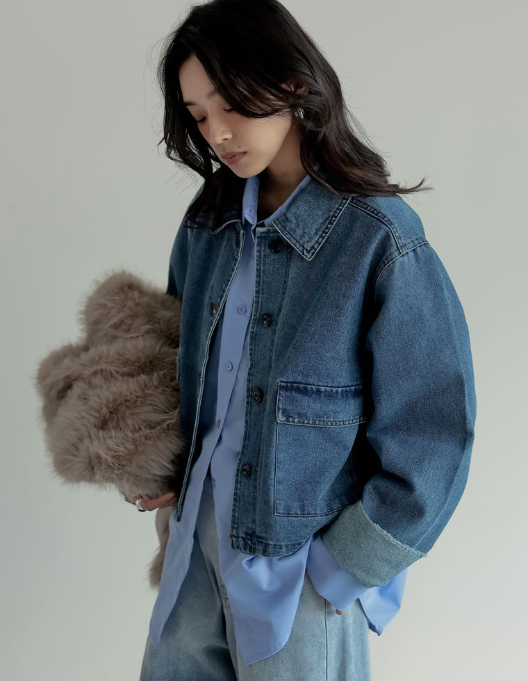 デニムショートカバーオール - ジャケット/アウター通販 | 人気