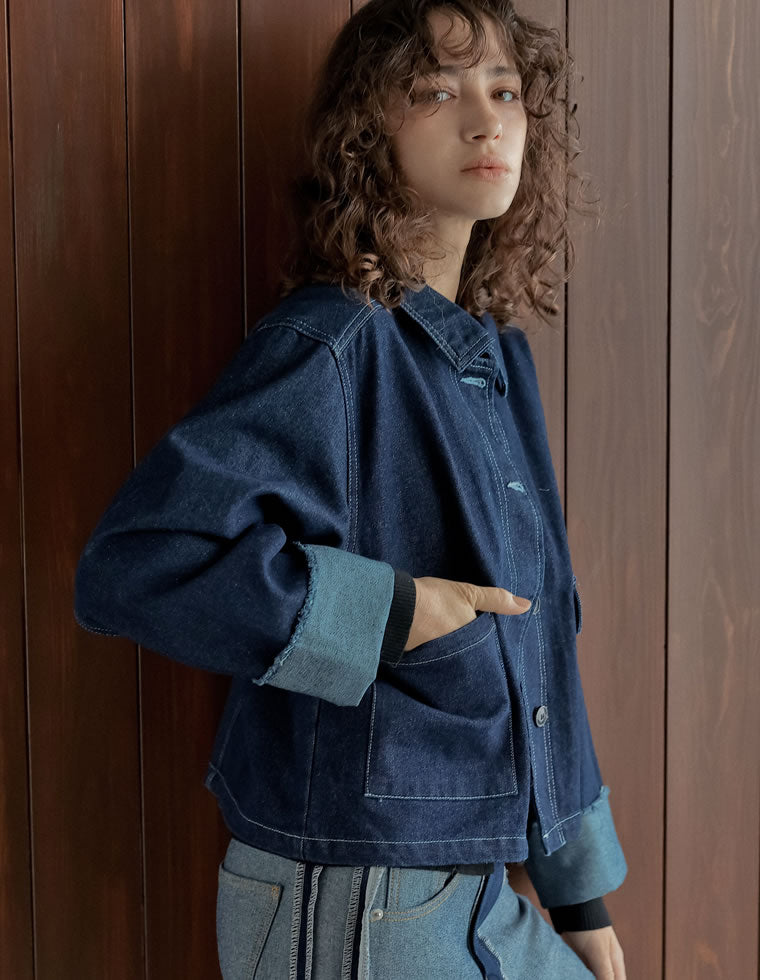 デニムショートカバーオール - ジャケット/アウター通販 | 人気