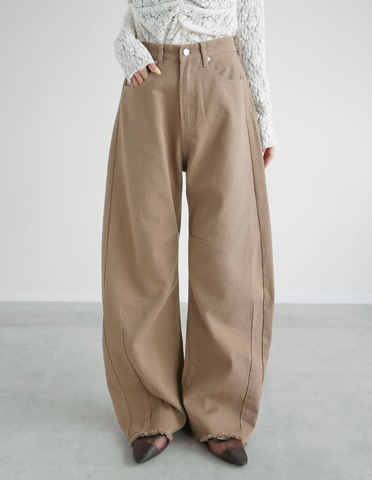 カツラギバレルレッグカーブパンツ - パンツ通販 | 人気レディース