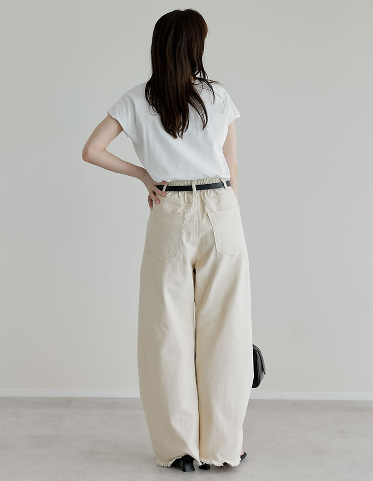 カツラギバレルレッグカーブパンツ - パンツ通販 | 人気レディース