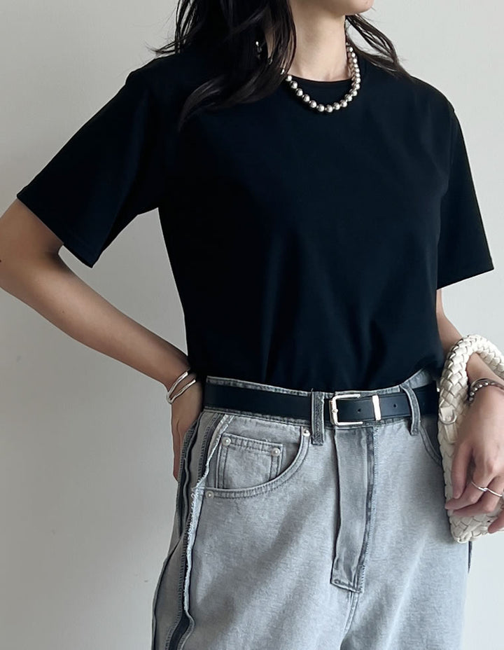 [UVカット][汗じみ防止][両面撥水加工]コットン天竺半袖Tシャツ[mb] トップス 人気レディースファッション通販 リエディ