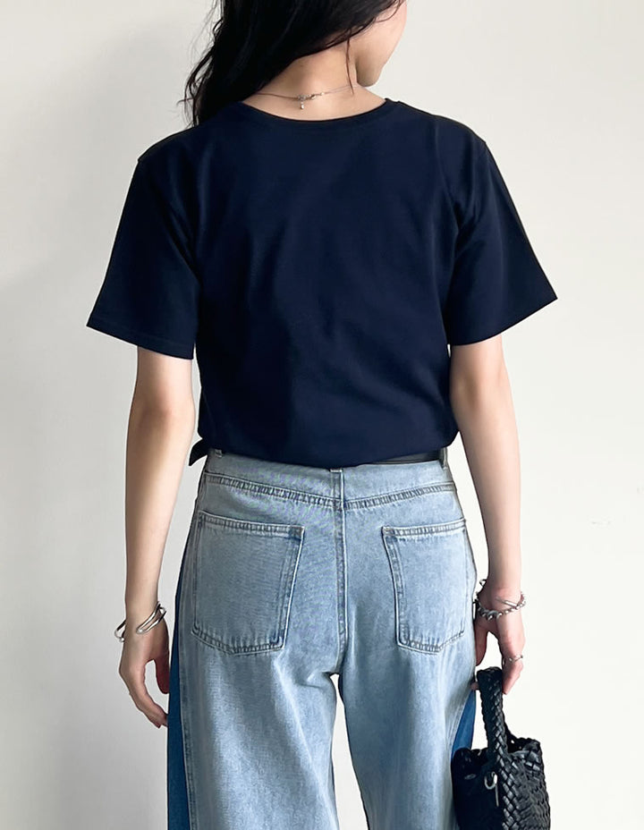 [UVカット][汗じみ防止][両面撥水加工]コットン天竺半袖Tシャツ[mb] トップス 人気レディースファッション通販 リエディ