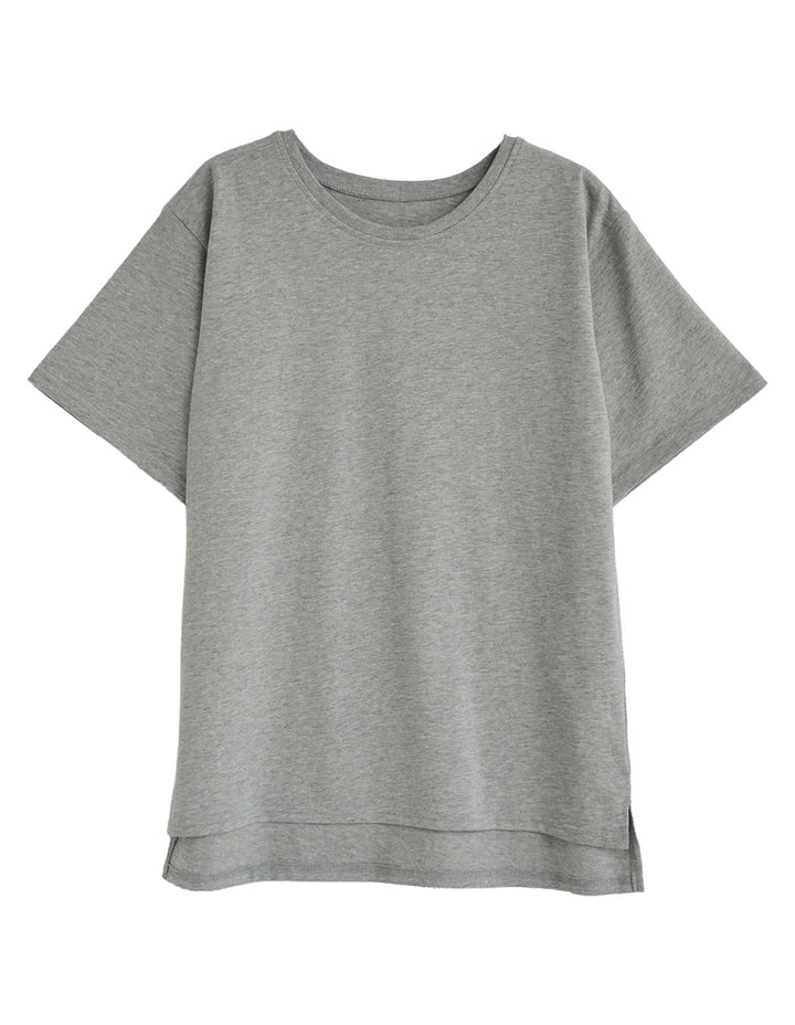 [UVカット][汗じみ防止][両面撥水加工]コットン天竺半袖Tシャツ[mb] トップス 人気レディースファッション通販 リエディ
