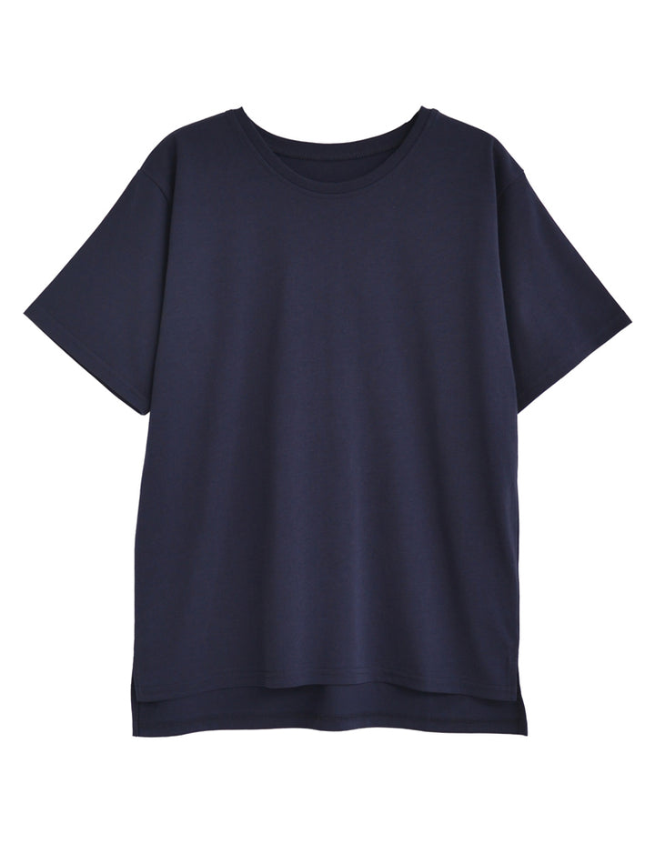 [UVカット][汗じみ防止][両面撥水加工]コットン天竺半袖Tシャツ[mb] トップス 人気レディースファッション通販 リエディ